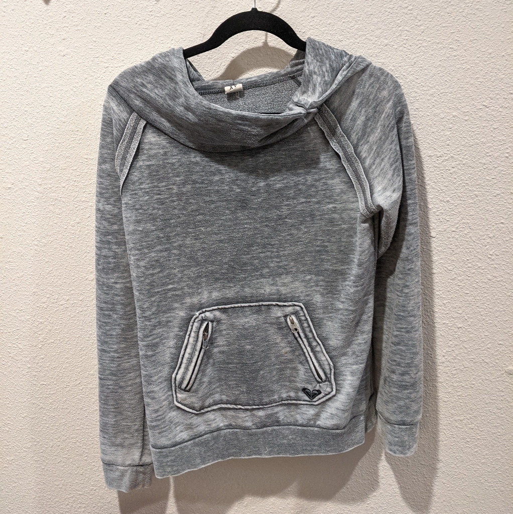 Roxy Gray Pullover Sweater Medium